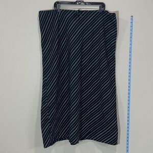Plus Size Lane Bryant Black Striped Skirt. Size 22/24.